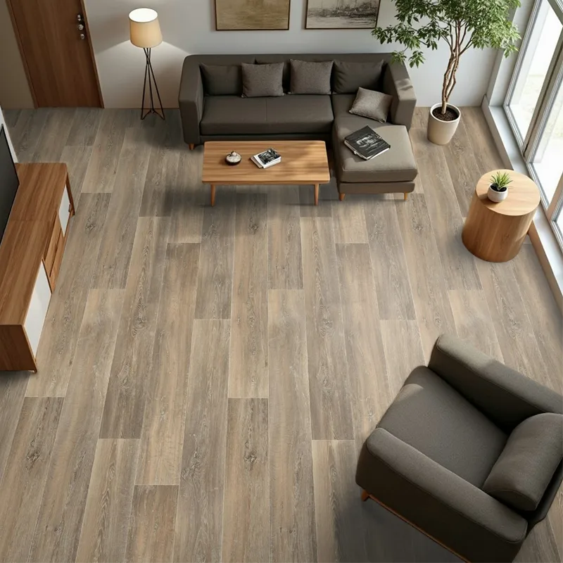 Suelo Vinílico Autoinstalable Roble Marrón Rústico | Instalación sin Pegamento | Ancho 2m | Pedido Mínimo 6m²