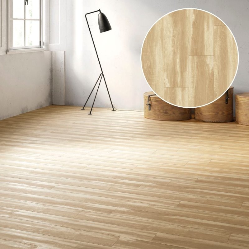 Tarima Laminada Natural Painted Oak FAUS | AC5| Suelo Flotante Click | Resistencia Fuego, Tránsito y Humedad