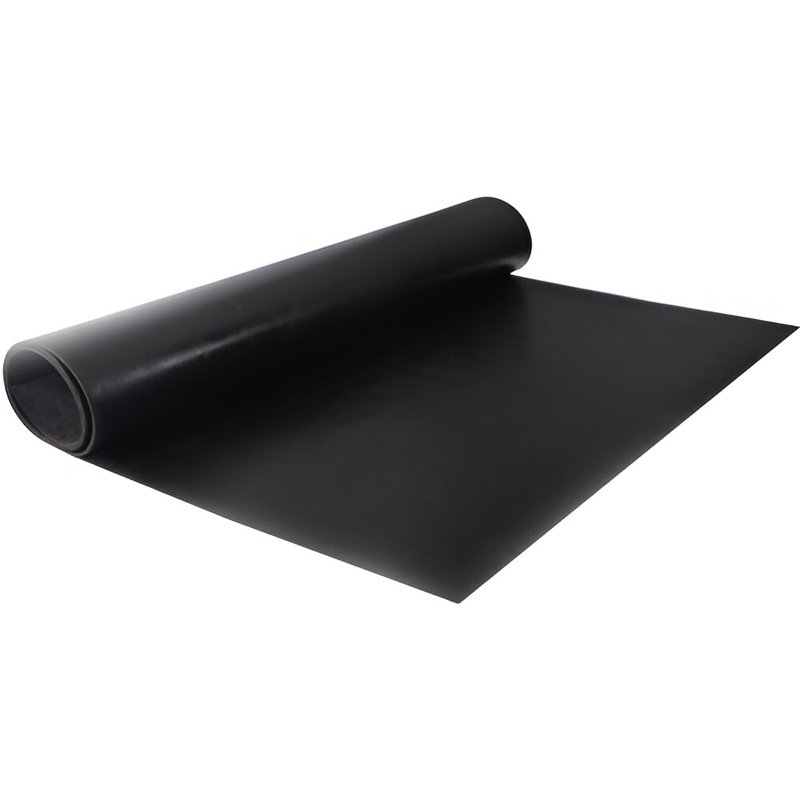 Suelo de Goma Lisa Negro | 1x15m | 2mm | Alto tránsito | Taller | Almacén | Industrias	