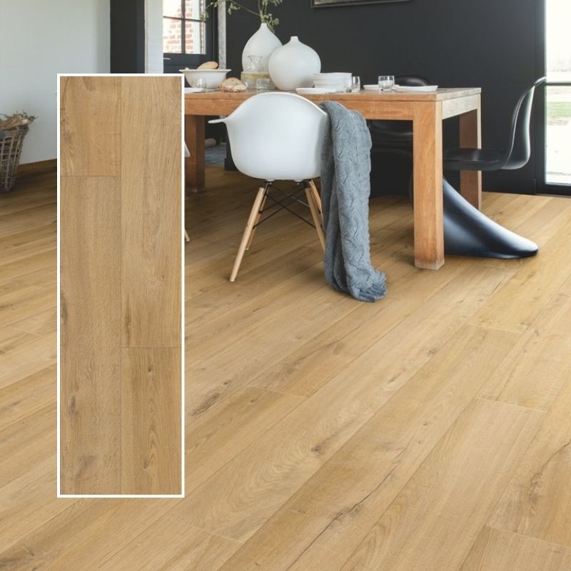 Tarima Laminada Roble Suave Natural QUICK STEP | AC4 | Instalación Flotante en Click | Resistencia Agua