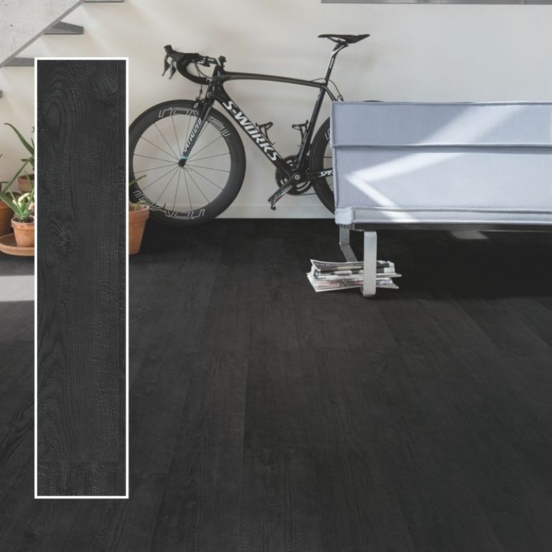 Tarima Laminada Planchas Quemadas QUICK STEP | AC4 | Instalación Flotante en Click | Resistencia Agua
