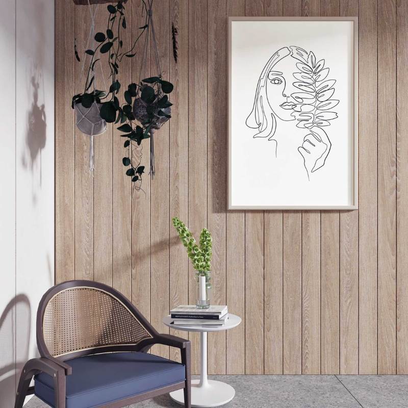 Panel de Pared Madera Toffe Easy | Baño | Cocina | Impermeable | Fácil Instalación