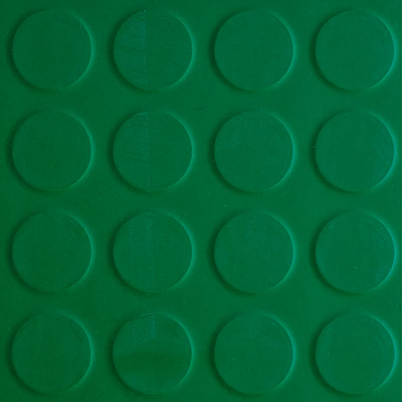 Goma Abotonada Colores | Verde | 3mm | Bobinas de 1x10m | Alto Tránsito | Talleres | Industria