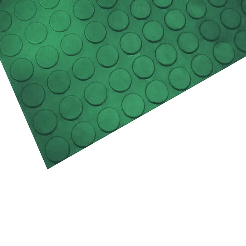 Goma Abotonada Colores | Verde | 3mm | Bobinas de 1x10m | Alto Tránsito | Talleres | Industria