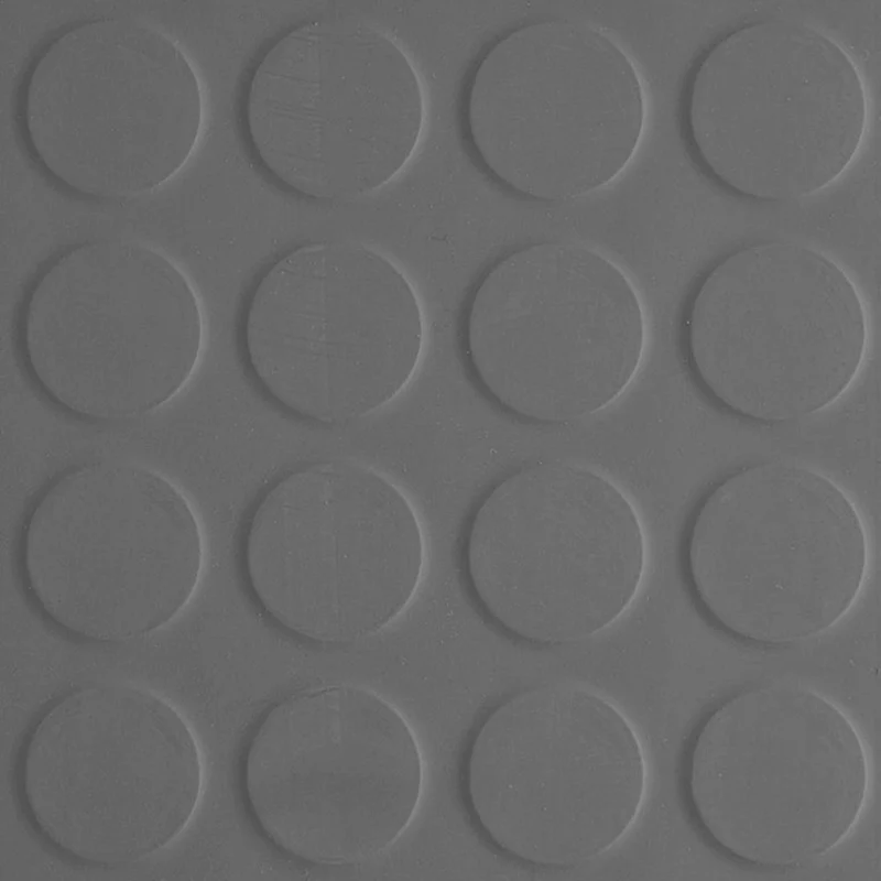 Goma Abotonada Colores | Gris | 3mm | Bobinas de 1x10m | Alto Tránsito | Talleres | Industria
