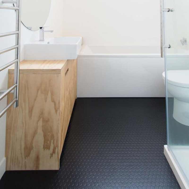 Suelo de Goma Rayada Fina Negro | 1,2x15m | 3mm | Alto tránsito | Taller | Almacén | Zonas Industriales | Carga | Antideslizante	