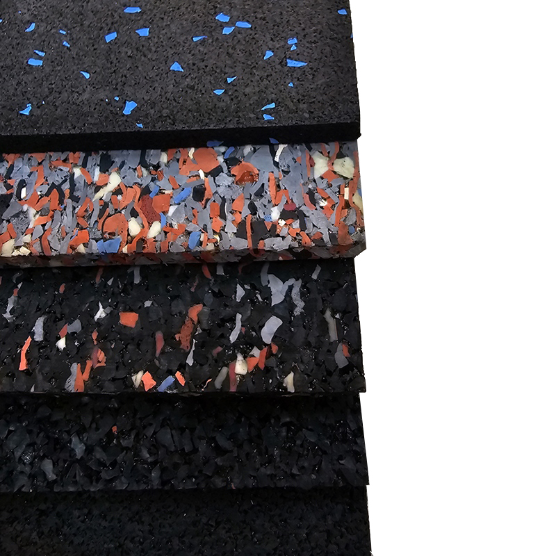 ROLLO DE CAUCHO 1,25x10m. | 6mm | DENSIDAD PLUS | Gris Multicolor | Suelo Gimnasio | Clases colectivas | Ejercicio | Suelos infantiles | Deporte