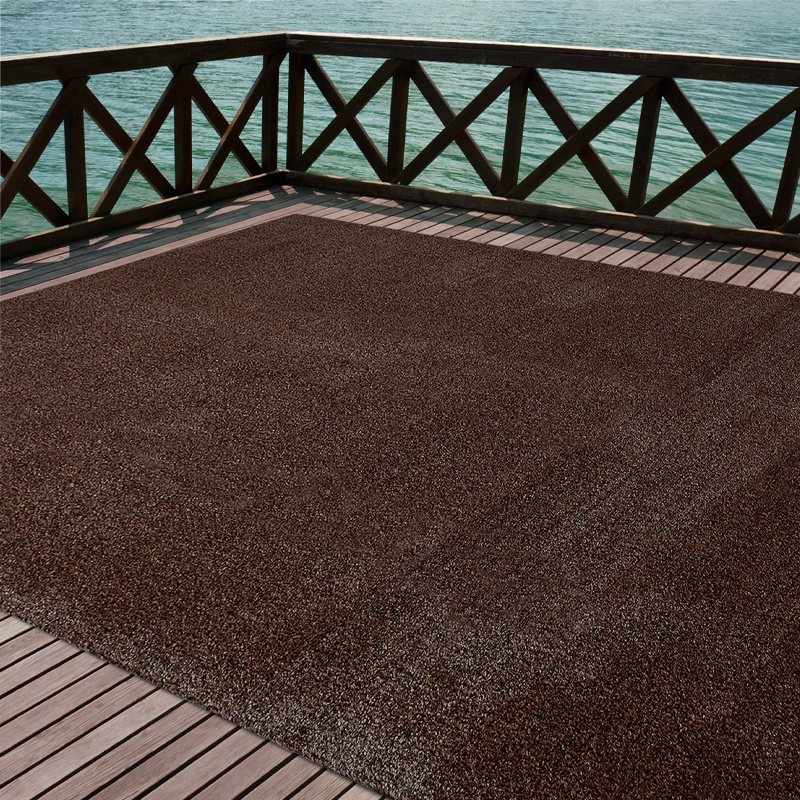 Césped Artificial Capri Marrón | 8mm | Densidad Premium | Jardín | Terraza | Exterior | Fácil Instalación