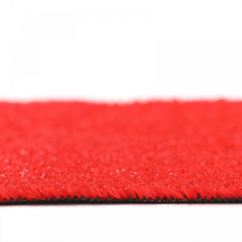 Césped Artificial Capricho Rojo | 8mm | Densidad Premium | Jardín | Terraza | Exterior | Fácil Instalación