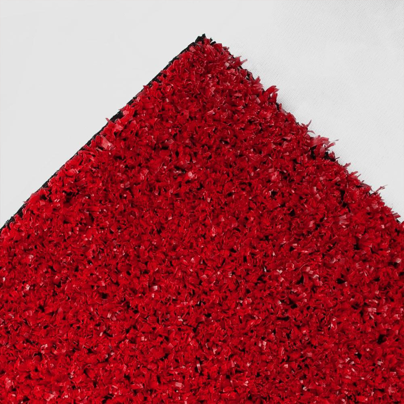 Césped Artificial Capricho Rojo | 8mm | Densidad Premium | Jardín | Terraza | Exterior | Fácil Instalación