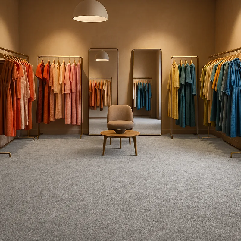 Moqueta Fuerza | Al Corte | Gris Claro | Pelo Bucle Suave | Moqueta Hogar | Oficina | Eventos | Pedido Mínimo 6m²