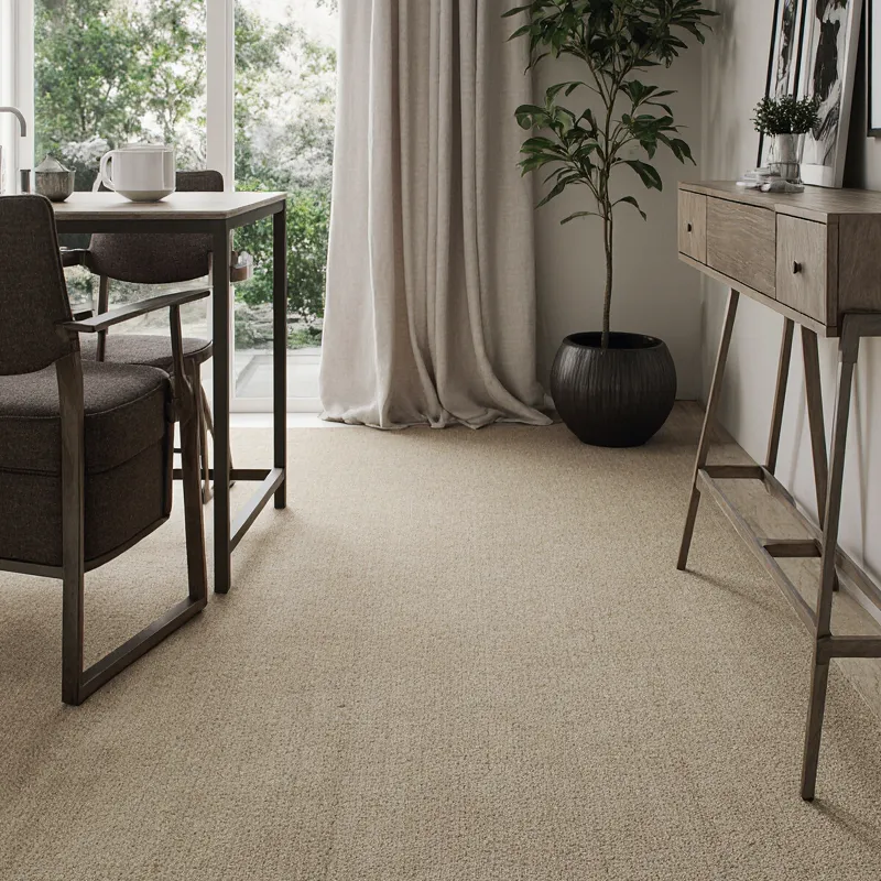 Moqueta Fuerza | Al Corte | Beige Marrón | Pelo Suave en Bucle | Moqueta Hogar | Oficina | Eventos | Pedido Mínimo 6m²
