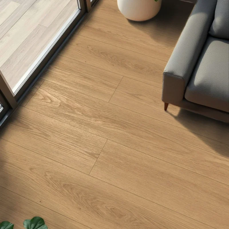 Suelo Laminado Roble Soleado LEVEL | AC5 | 8mm | Tarima flotante Instalación en Click | Resistencia al Agua 72h