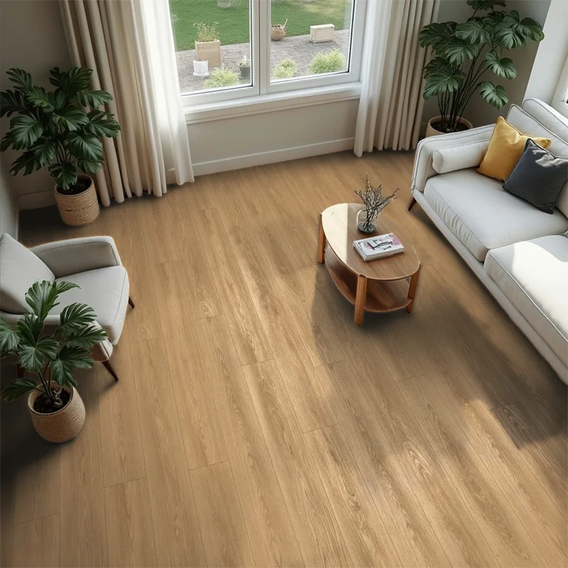 Suelo Laminado Roble Soleado LEVEL | AC5 | 8mm | Tarima flotante Instalación en Click | Resistencia al Agua 72h