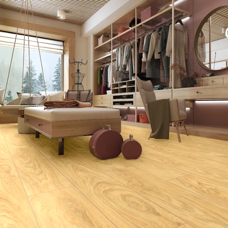 Suelo Laminado Roble California LEVEL | AC5 | 8mm | Resistencia Agua 72H | Zonas Húmedas | Tarima Flotante