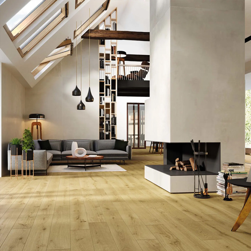 Suelo Laminado Roble Oscar LEVEL | AC5 | 8mm | Resistencia Agua 72H | Zonas Húmedas | Tarima Flotante