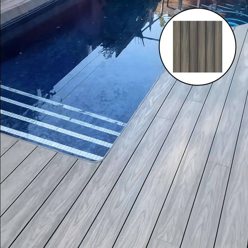 Tarima Exterior Humo Teka | Composite | Duo | Dos Colores | Jardines y Terrazas | Piscinas