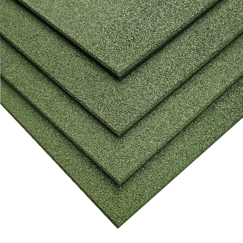 LOSETA DE CAUCHO Maciza 50x50cm | 20mm | Grano Fino | ALTA DENSIDAD | Verde | Suelo Gimnasio | Halterofilia | Peso libre | Deportivo |	