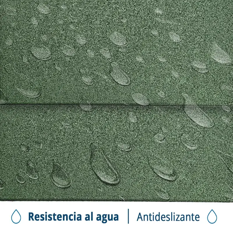 LOSETA DE CAUCHO Maciza 50x50cm | 20mm | ALTA DENSIDAD | Verde | Suelo Gimnasio | Halterofilia | Peso libre | Deportivo |	