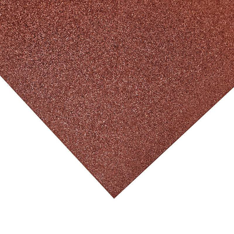 LOSETA DE CAUCHO Maciza 50x50cm | 20mm | Grano Fino | ALTA DENSIDAD | Rojo | Gimnasio | Exterior | Halterofilia | Peso libre | Parque Infantil