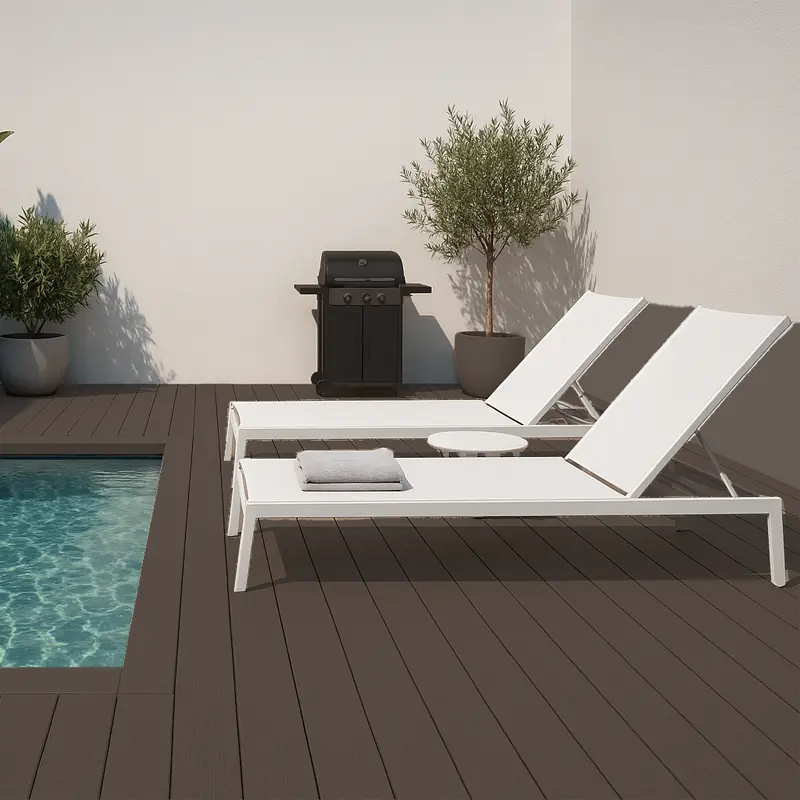 Suelo Exterior IPE Arena | Composite | Dos Colores | Terrazas y Jardines | Piscinas