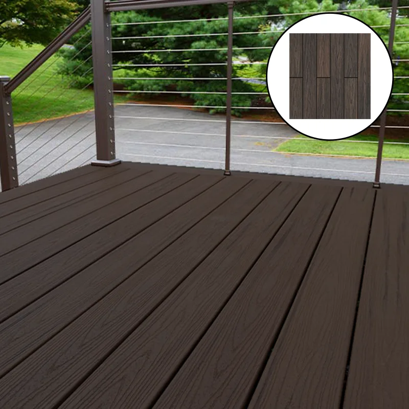 Suelo Exterior IPE Gris Azulado | Composite | Dos Colores | Terrazas y Jardines | Piscinas