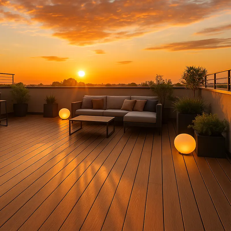 Tarima Exterior Arena IPE  | Composite | Dos Colores | Terrazas y Jardines | Piscinas