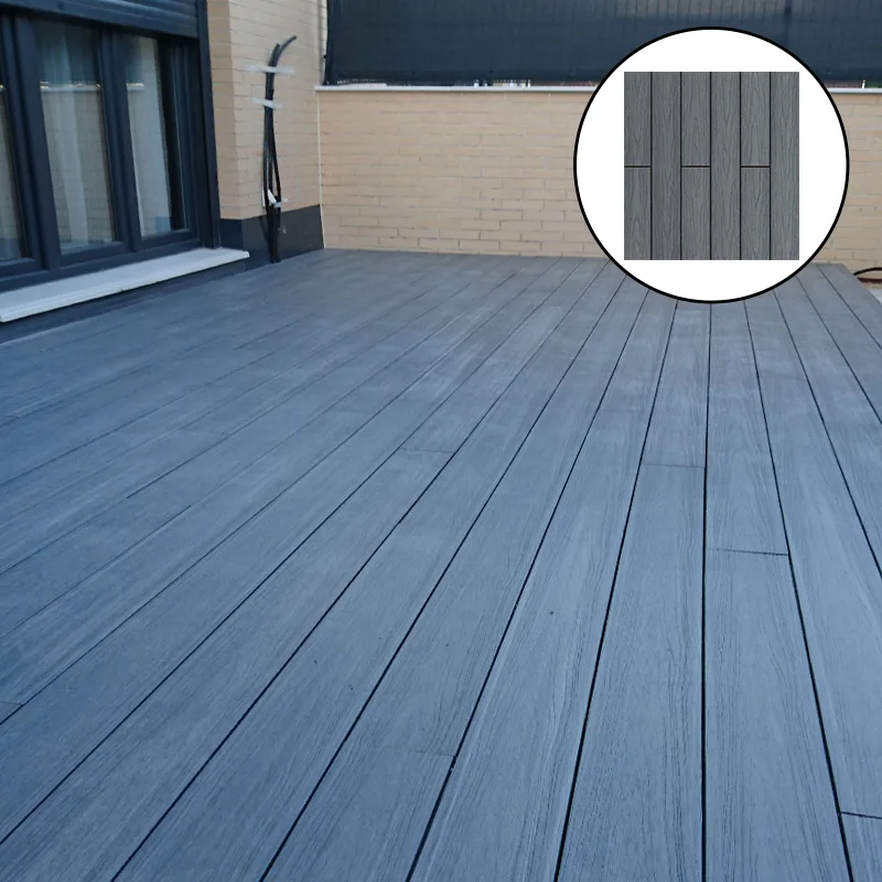 Tarima Exterior Gris Azulado IPE | Composite | Dos Colores | Terrazas y Jardines | Piscinas
