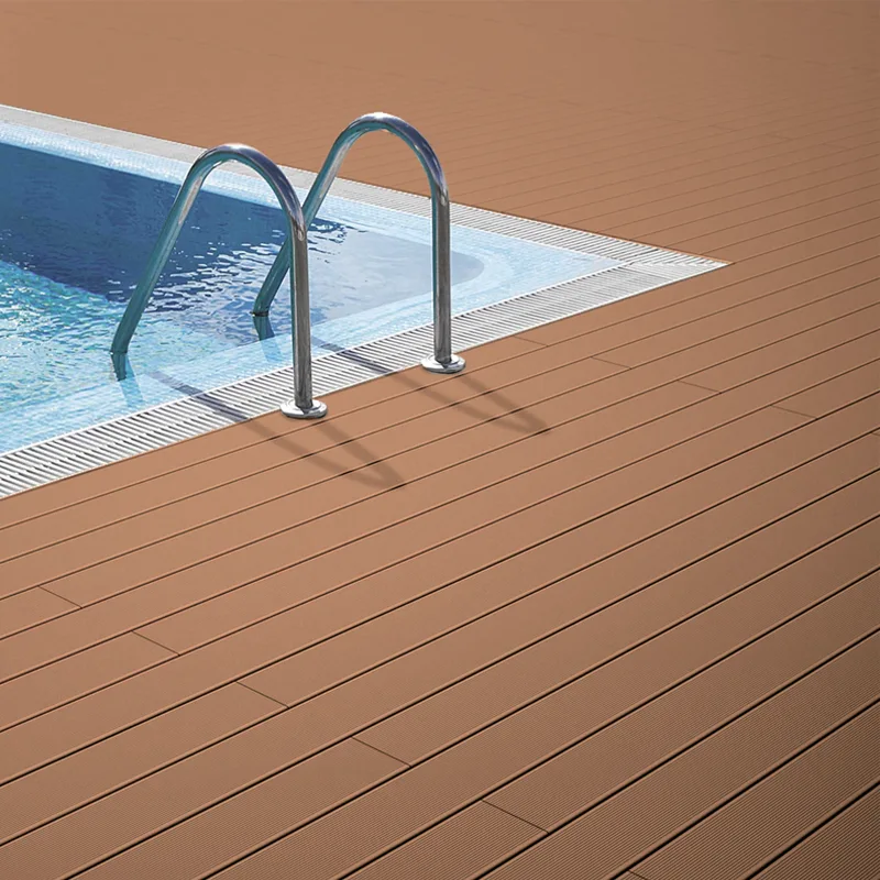 Tarima Exterior Teja Rayado | Composite Sintético | Madera | Terraza y Piscina