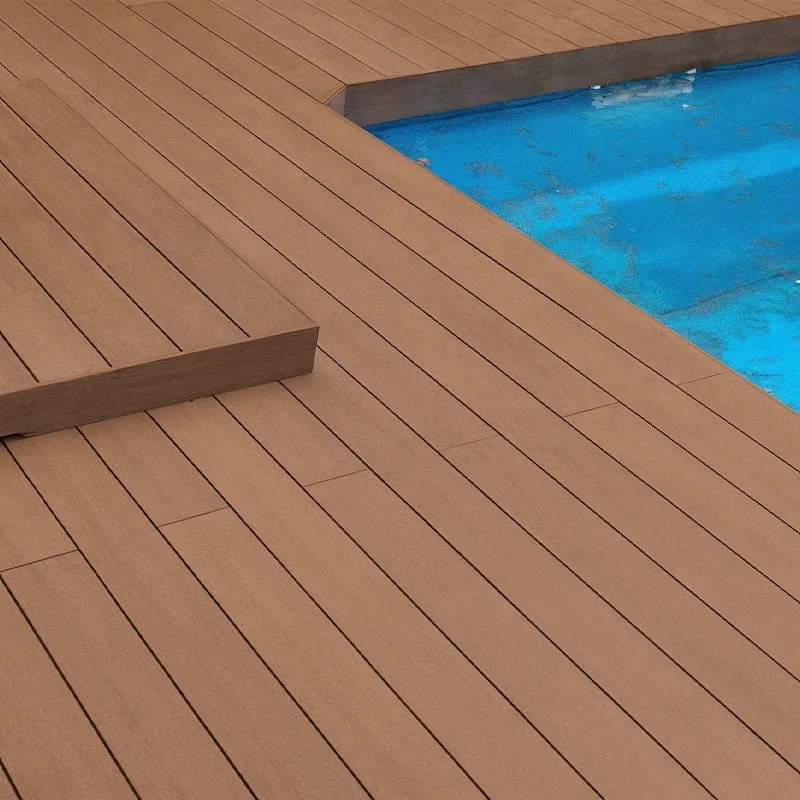 Tarima Exterior Teja Liso | Composite Sintético | Madera | Terraza y Piscina