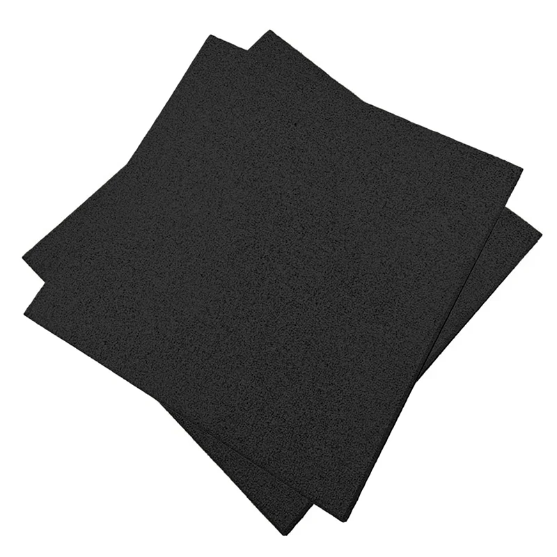 LOSETA DE CAUCHO 1x1m | 20mm | SUPERFICIE LISA | DENSIDAD PLUS + | Negro | Gimnasio | Peso libre | Crossfit | Parque Infantil Exterior