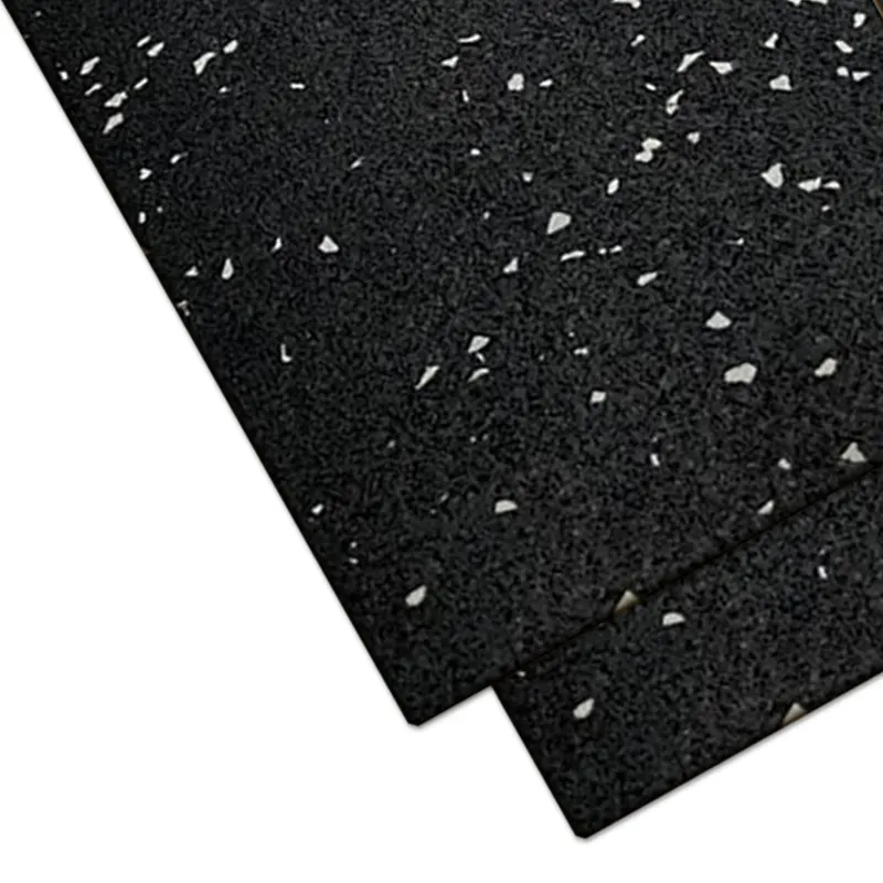 LOSETA DE CAUCHO 1x1m | 10mm | Negro/Blanco | Macizo | Suelo Gimnasios | Parques infantiles | Clases | Exterior | Cardio	