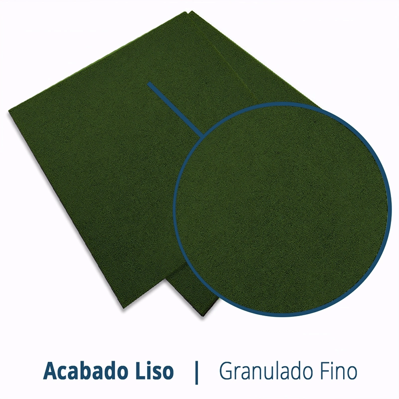 LOSETA DE CAUCHO 1x1m | 20mm | DENSIDAD STANDARD | Verde | Suelo Gimnasio | Halterofilia | Peso | Crossfit | Exterior | Parques