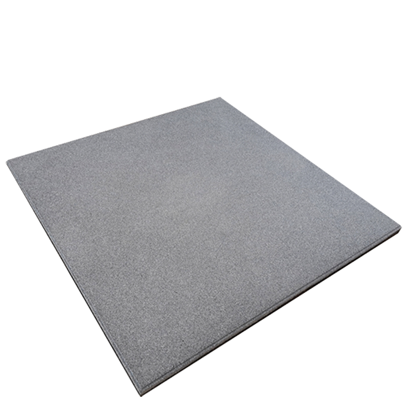 LOSETA DE CAUCHO Maciza 1x1m | 15mm | Grano Fino | ALTA DENSIDAD | Gris plomo | Suelo Gimnasio Profesional y Doméstico | Crossfit | Parques infantiles