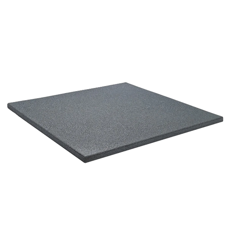 LOSETA DE CAUCHO Maciza 1x1m | 15mm | Grano Fino | ALTA DENSIDAD | Gris plomo | Suelo Gimnasio Profesional y Doméstico | Crossfit | Parques infantiles