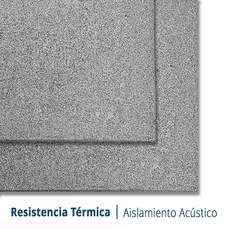 LOSETA DE CAUCHO Maciza 1x1m | 15mm | Densidad Plus + | Gris plomo | Suelo Gimnasio | Crossfit