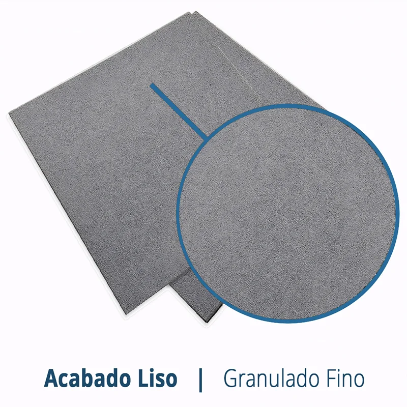 LOSETA DE CAUCHO Maciza 1x1m | 15mm | Densidad Plus + | Gris plomo | Suelo Gimnasio | Crossfit