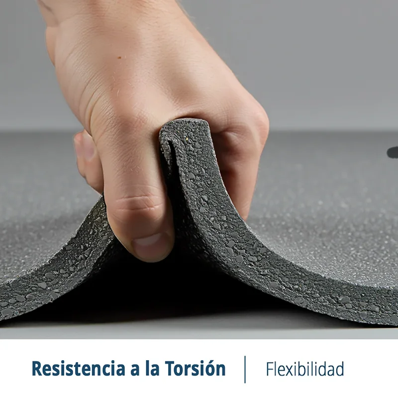 LOSETA DE CAUCHO Maciza 1x1m | 15mm | Densidad Plus + | Gris plomo | Suelo Gimnasio | Crossfit