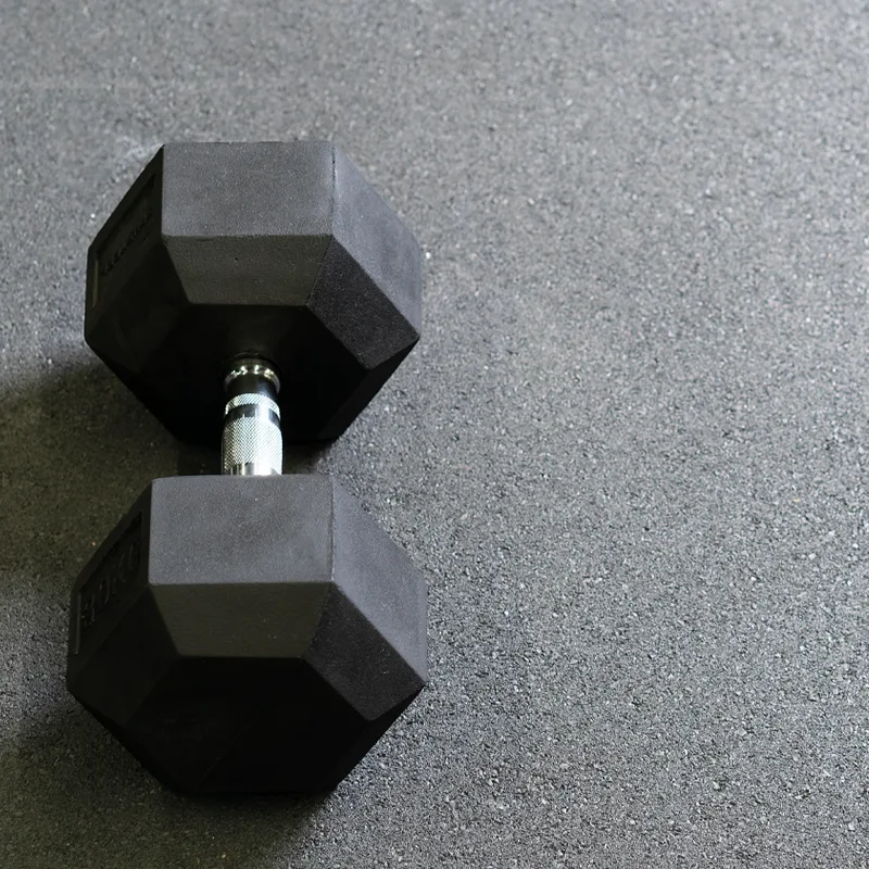 LOSETA DE CAUCHO Maciza 1x1m | 15mm | Densidad Plus + | Gris plomo | Suelo Gimnasio | Crossfit 