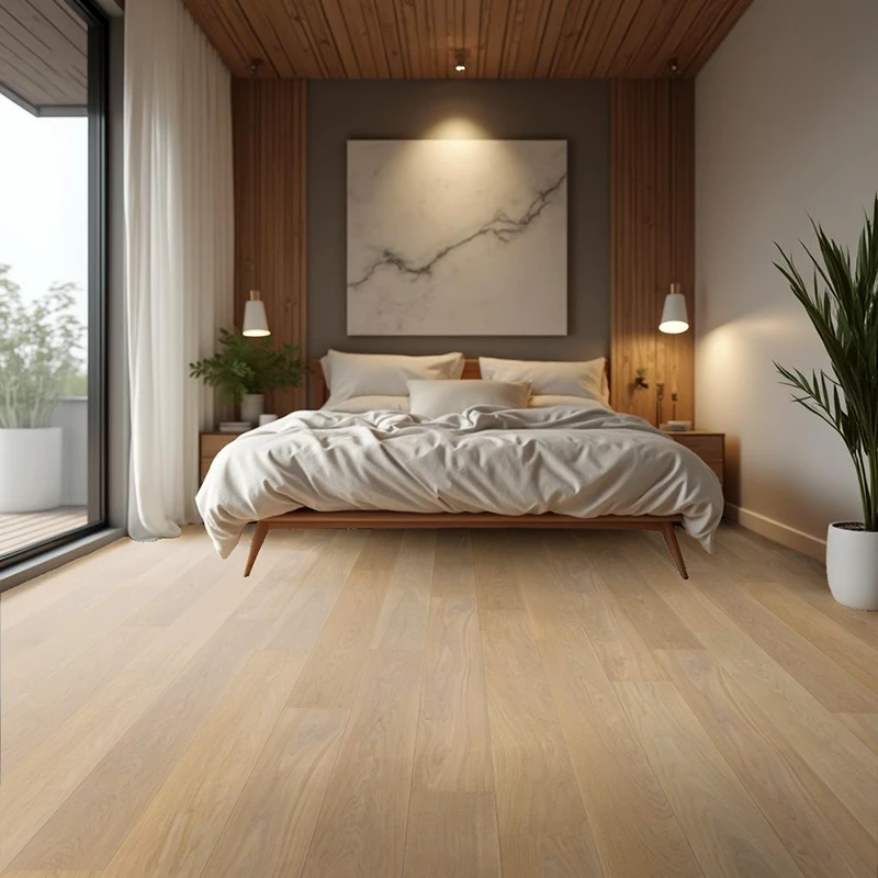 Tarima Vinílica en Losetas SPC Roble Arena | Tarima flotante en Click | Resistencia al Agua | Uso Comercial Intenso | Cocina y Baño