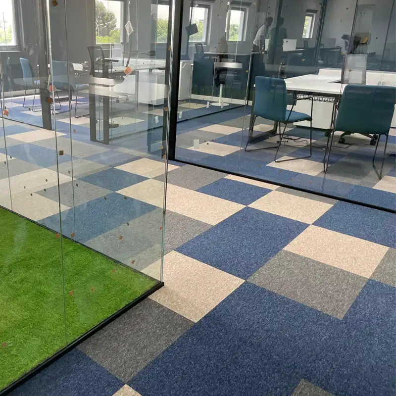 Moqueta Loseta Azul RJ | Suelo de oficina | Uso Residencial y Comercial
