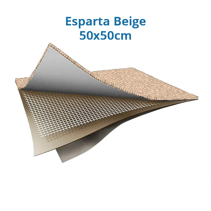 Moqueta Loseta Beige Esparta  | Alto Tránsito | Suelo de Uso Comercial y Doméstico	