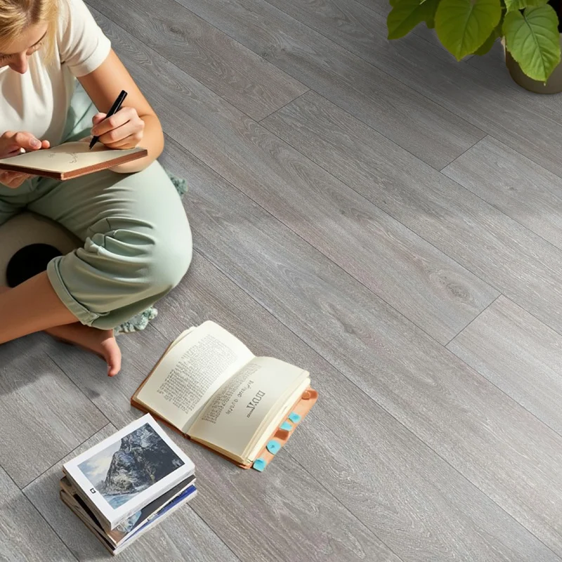 Suelo Vinílico Madera Roble Gris Barco | Sintasol | Baño, Cocina, Hogar | Pedido Mínimo 6 m²