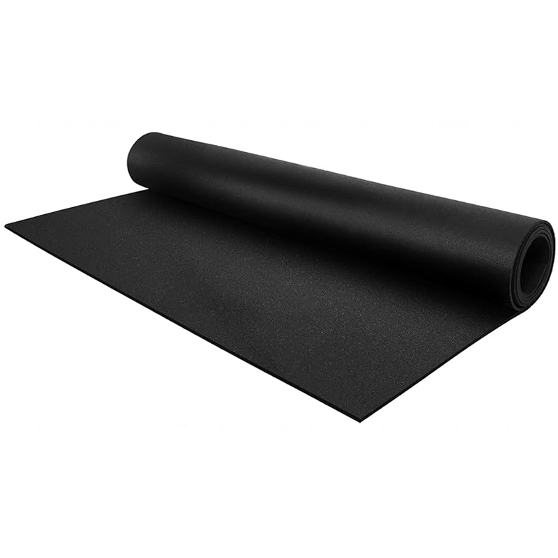 ROLLO DE CAUCHO Superficie Lisa 1x15m | 4mm | Negro Puro | DENSIDAD PREMIUM | Cardio | Suelos infantiles | Suelo Gimnasio 
