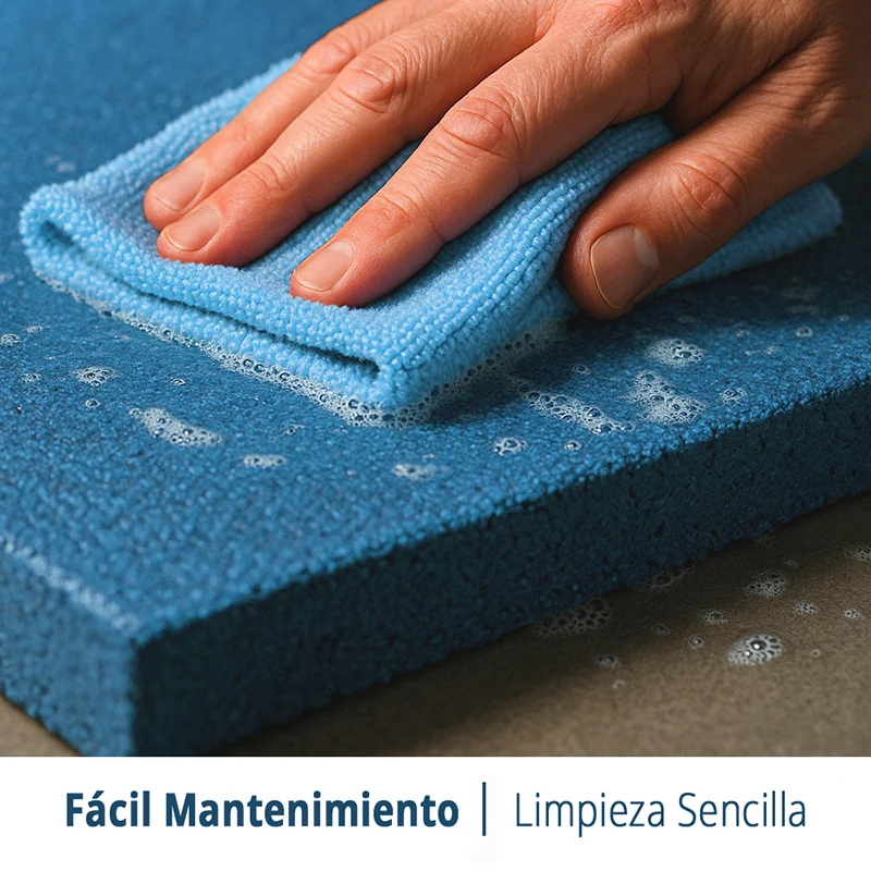 Loseta Caucho Azul 50x50cm | 20 mm | Crossfit, Halterofilia y Exterior | Suelo Gimnasio