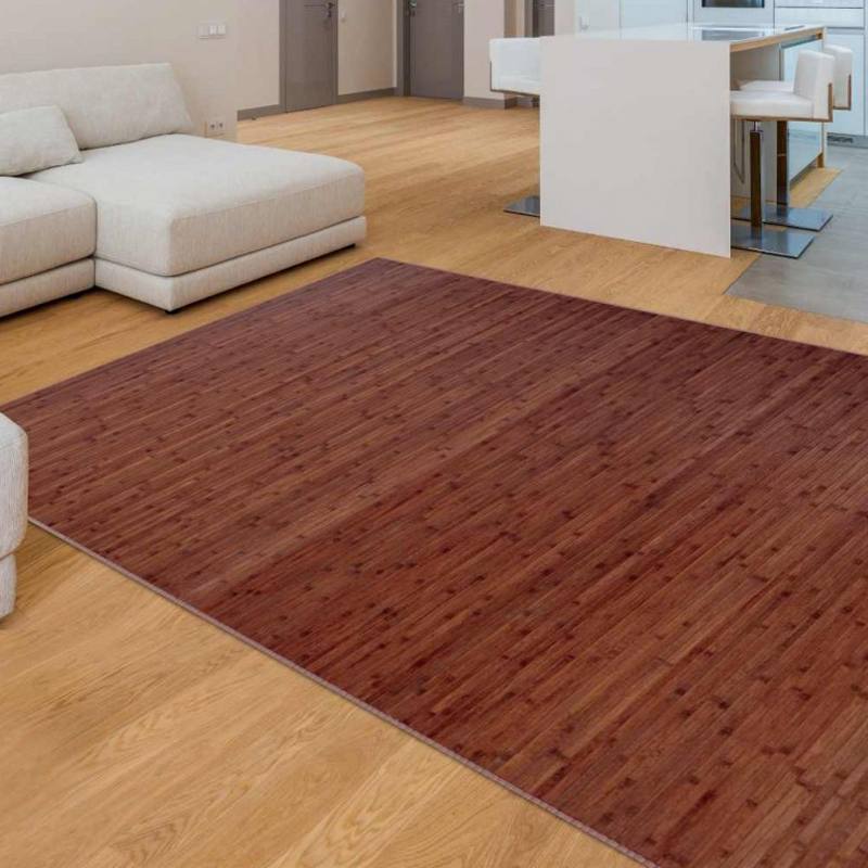 ALFOMBRA CHOCOLATE BAMBU AL CORTE | Alfombra Vegetal | Suelo Natural | Salón | Hogar | Dormitorio | Comercial