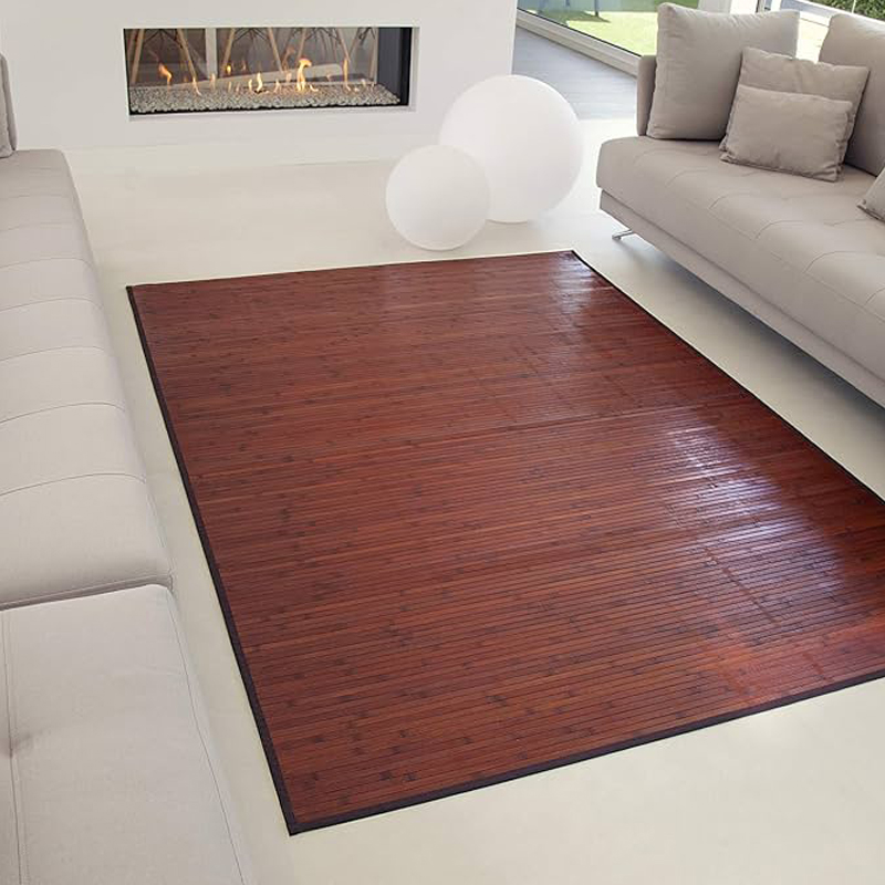 ALFOMBRA CHOCOLATE BAMBU AL CORTE | Alfombra Vegetal | Suelo Natural | Salón | Hogar | Dormitorio | Comercial