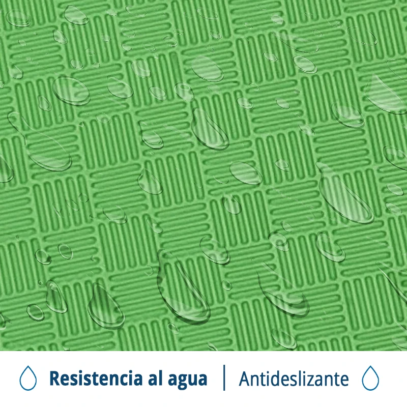 TATAMI PUZZLE Amarillo Verde  1x1m | 20mm | Reversible | Antideslizante | Multifuncional