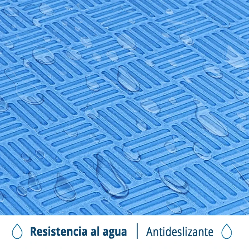 TATAMI PUZZLE Rojo y Azul 1x1m | 40mm | Artes Marciales | Gimnasio | Acabado Checker