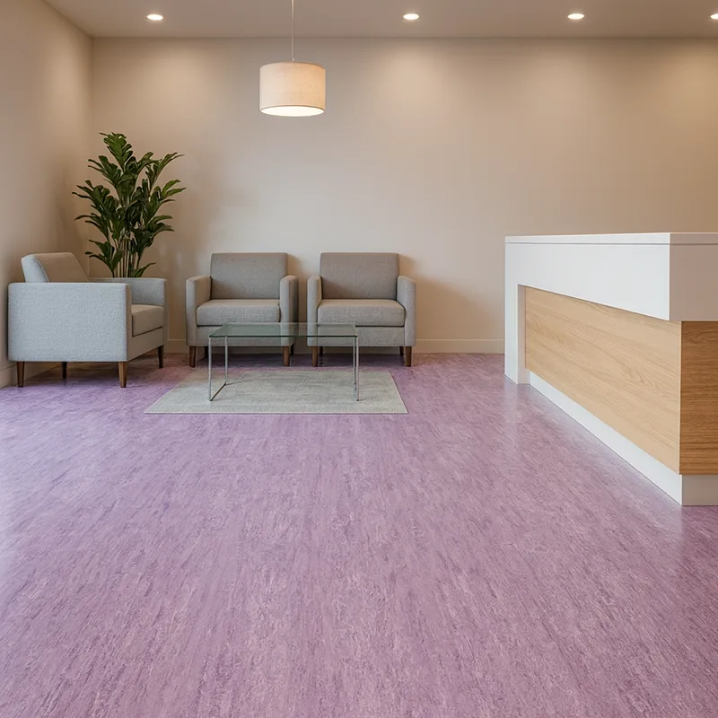 PVC Suelo Vinilo Morado | Tratamiento PUR | Antideslizante R9 | Uso Intensivo